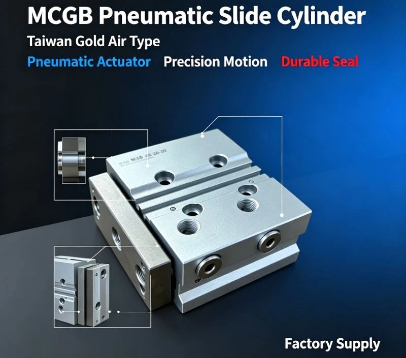 MCGB-03-32-25 Mini Twin-Guide Pneumatic Cylinder factory