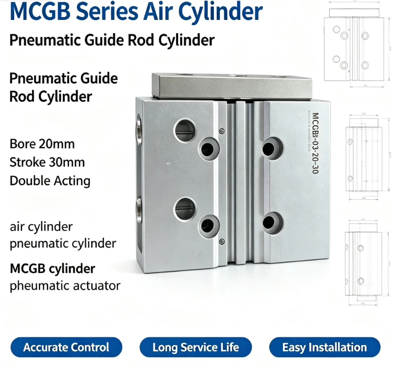 MCGB-03-32-25 Mini Twin-Guide Pneumatic Cylinder price